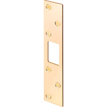 Prime-Line Prime-Line 6 in. H X 1.125 in. L Brass-Plated Steel Security Strike U 9535